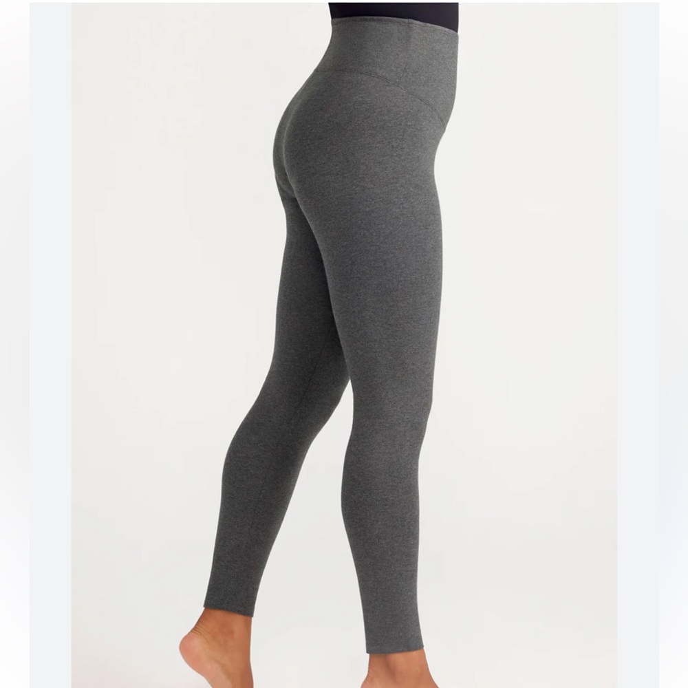 Yummie Tummy Milan Gray High-Waisted Leggings NWT Size Small